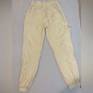 forever 21; small; tan; soft jean like material